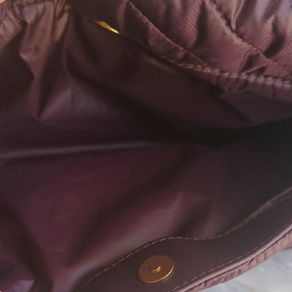 Rebecca Minkoff NWOT Edie Flap Puffer Luxury Purple and Gold Shoulder Bag - Picture 12 of 14